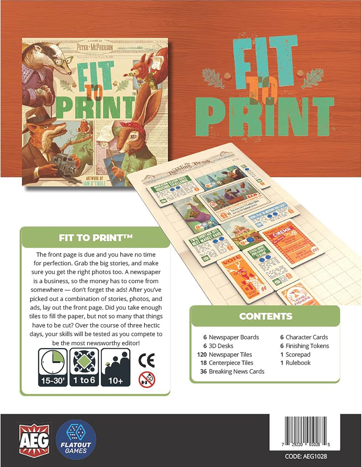Fit To Print Board Game