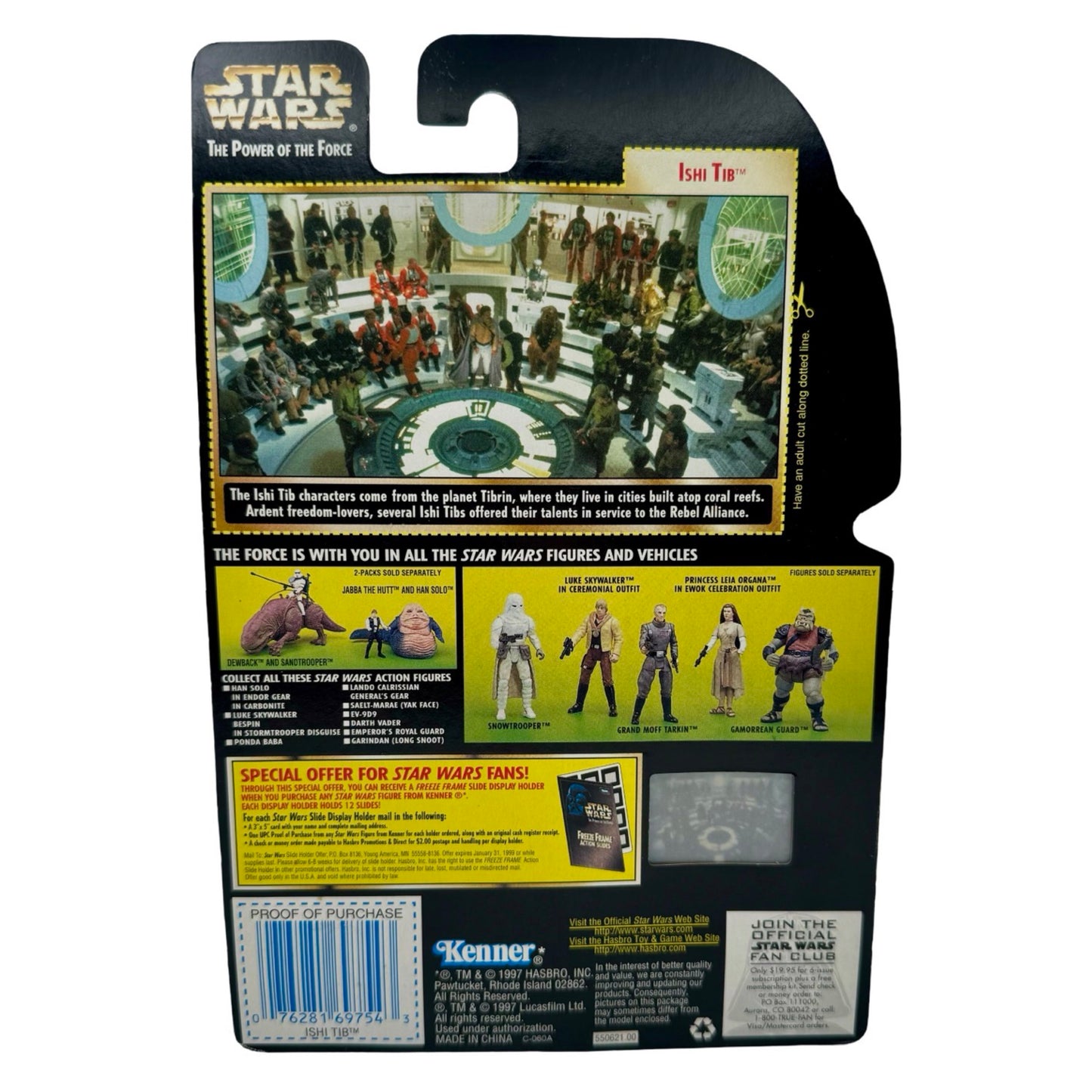 Star Wars POTF2 Ishi Tib Freeze Frame 1997 Kenner Action Figure – Sealed MOC