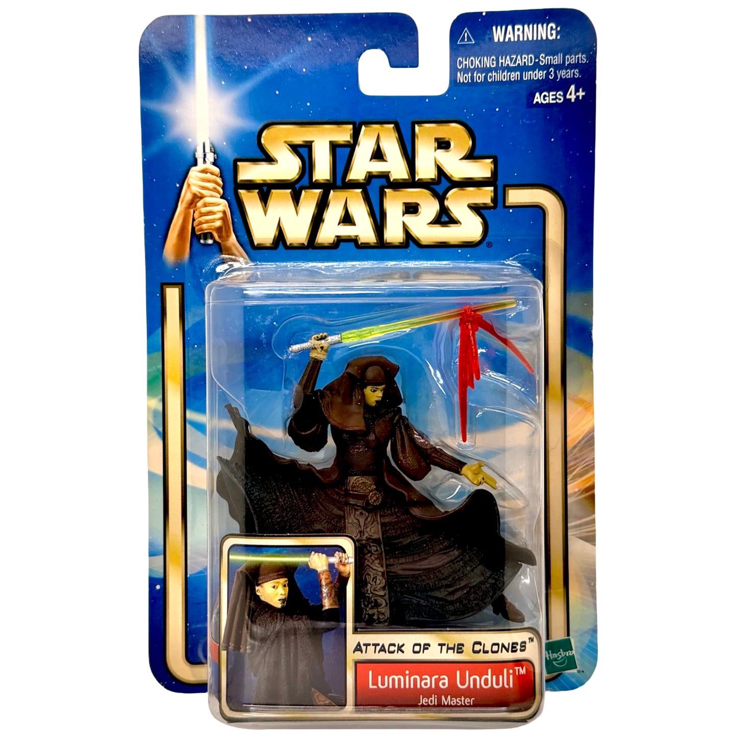 Star Wars Attack of the Clones Luminara Unduli Jedi Master Action Figure (Hasbro, 2002)