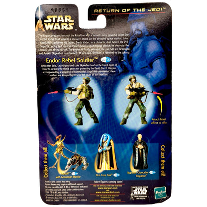 Star Wars Return of the Jedi Endor Rebel Soldier Action Figure 2002 Hasbro