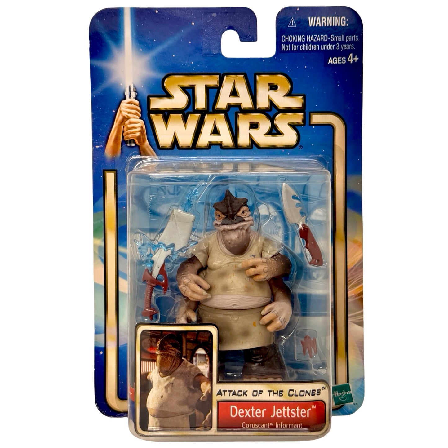 Star Wars: Attack of the Clones – Dexter Jettster Coruscant Informant Action Figure (2002)