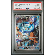 2023 POKEMON JAPANESE SVG-VENUSAUR & CHARIZARD & BLASTOISE SPECIAL DECK SQUIRTLE 052 PSA10