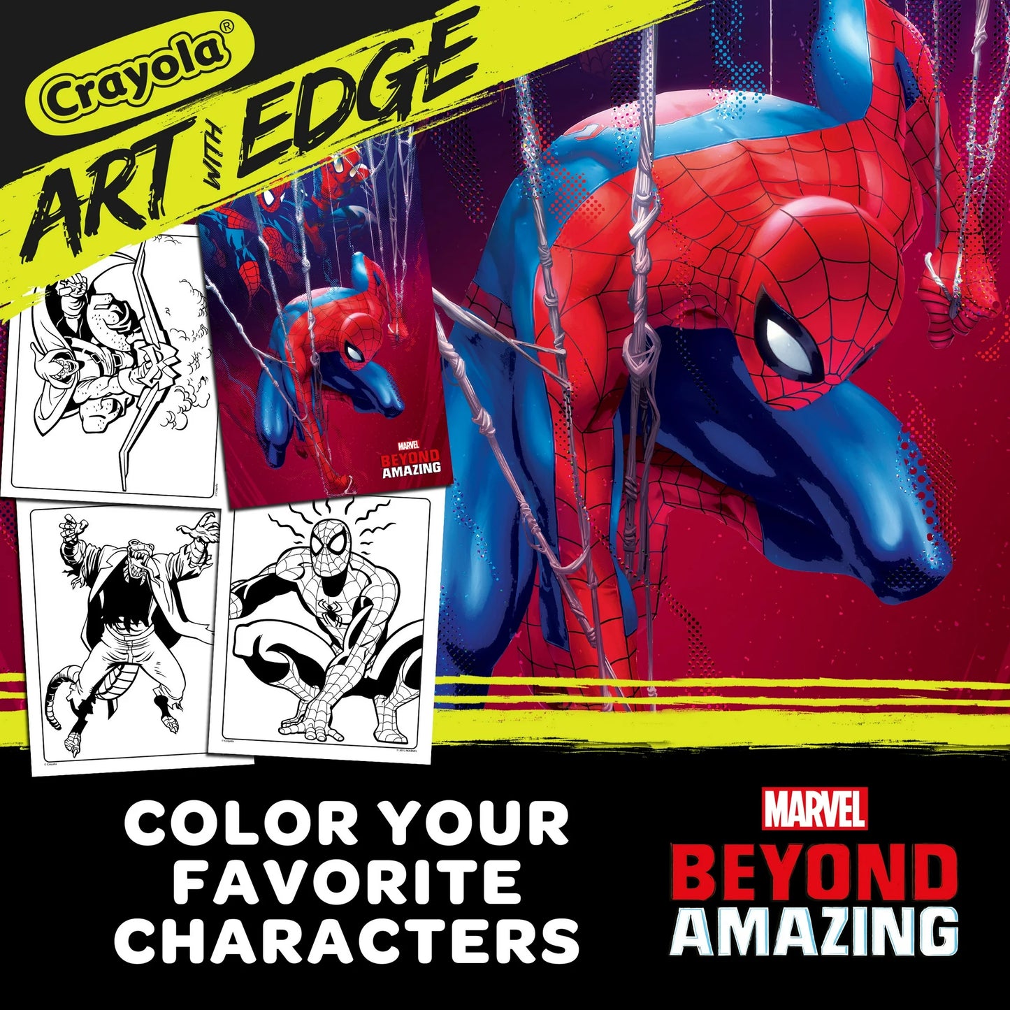 Crayola Spiderman Beyond Amazing, Art with Edge, 28 Pages