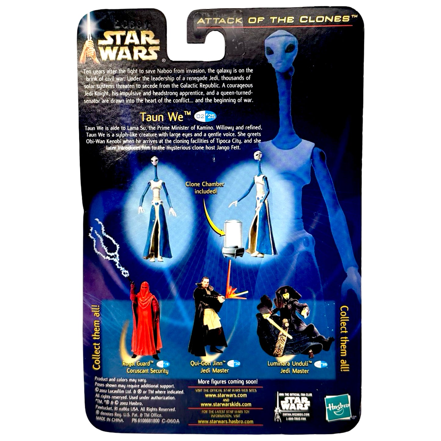 Star Wars Attack of the Clones Taun We Kamino Cloner Action Figure (Hasbro, 2002)