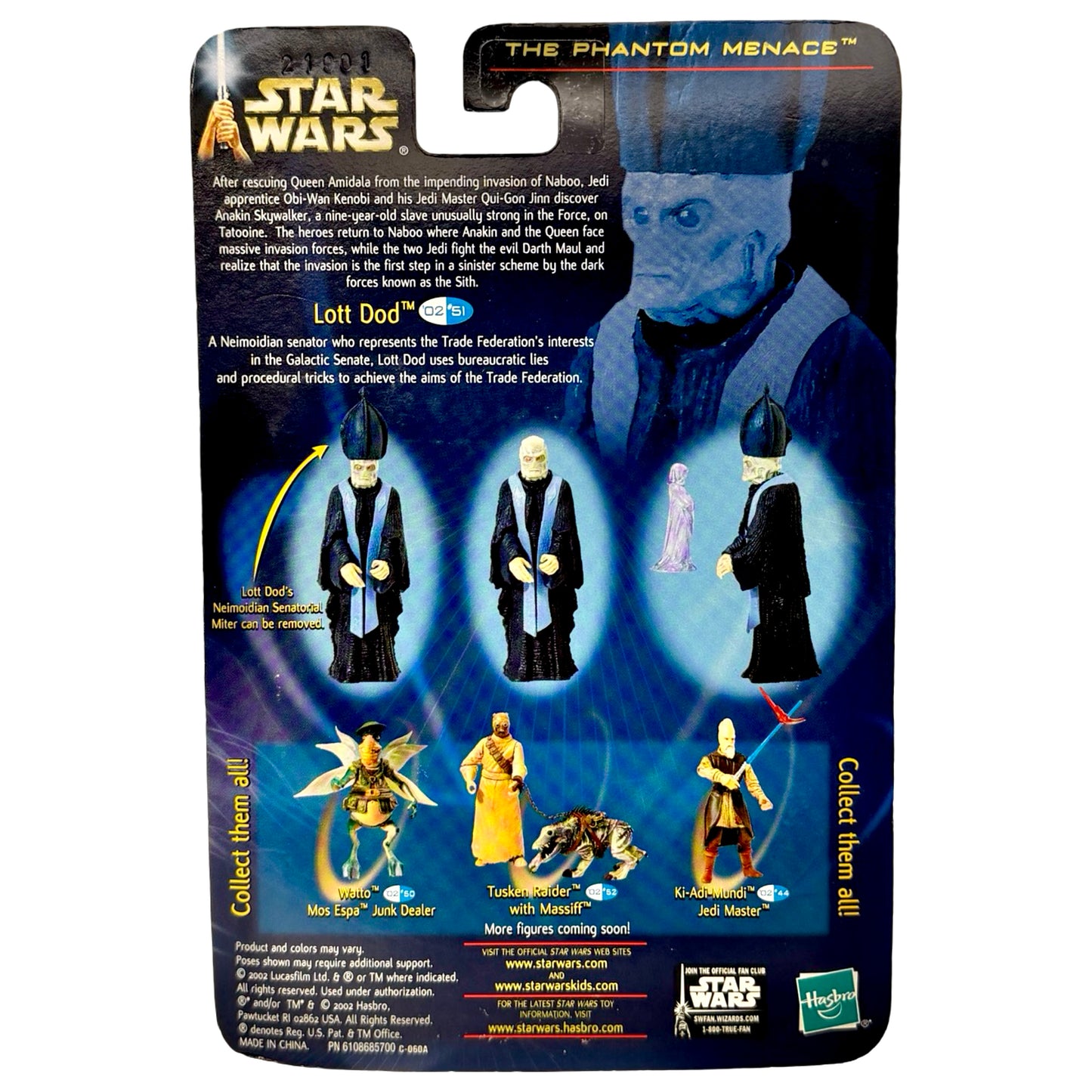 Star Wars: The Phantom Menace – Lott Dod Neimoidian Senator Action Figure (2002)