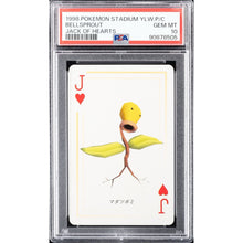 1998 POKEMON STADIUM YELLOW VERSION PLAYING CARDS | JACK OF HEARTSBELLSPROUT PSA10