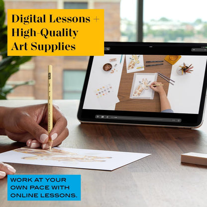 Prismacolor Technique Art Supplies With Digital Art Lessons, 0.7 mm, Assorted, Set Of 26 Supplies