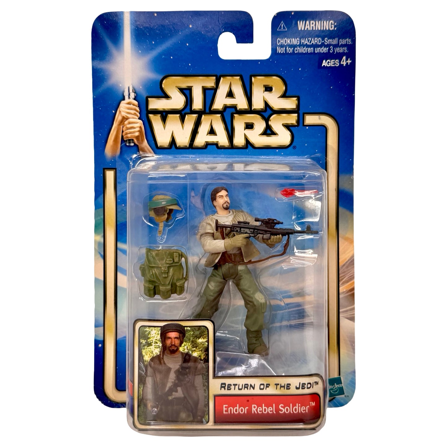 Star Wars Return of the Jedi Endor Rebel Soldier Action Figure 2002 Hasbro