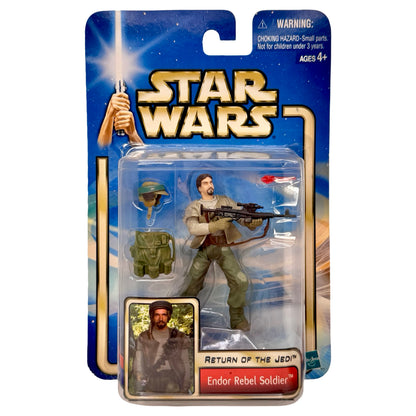 Star Wars Return of the Jedi Endor Rebel Soldier Action Figure 2002 Hasbro