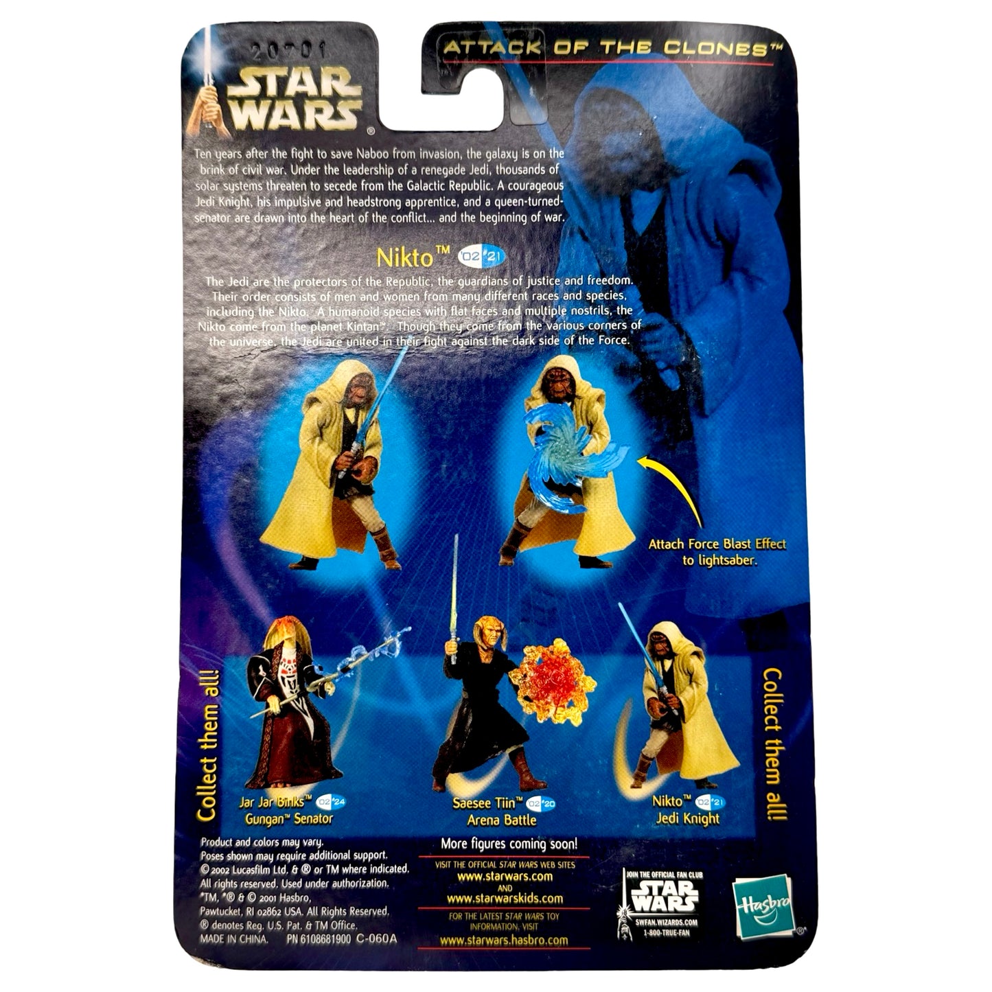 Star Wars: Attack of the Clones – Nikto Jedi Knight Action Figure (2002)