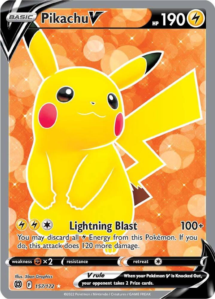 2022 Pikachu V 157/172 NM