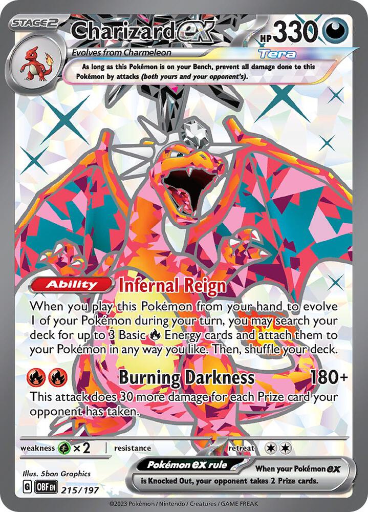 2023 Charizard EX 215/197 NM