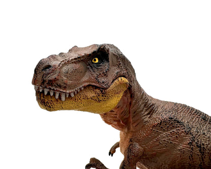 Brown Squatting Tyrannosaurus Rex Dinosaur Figure 8 Inch