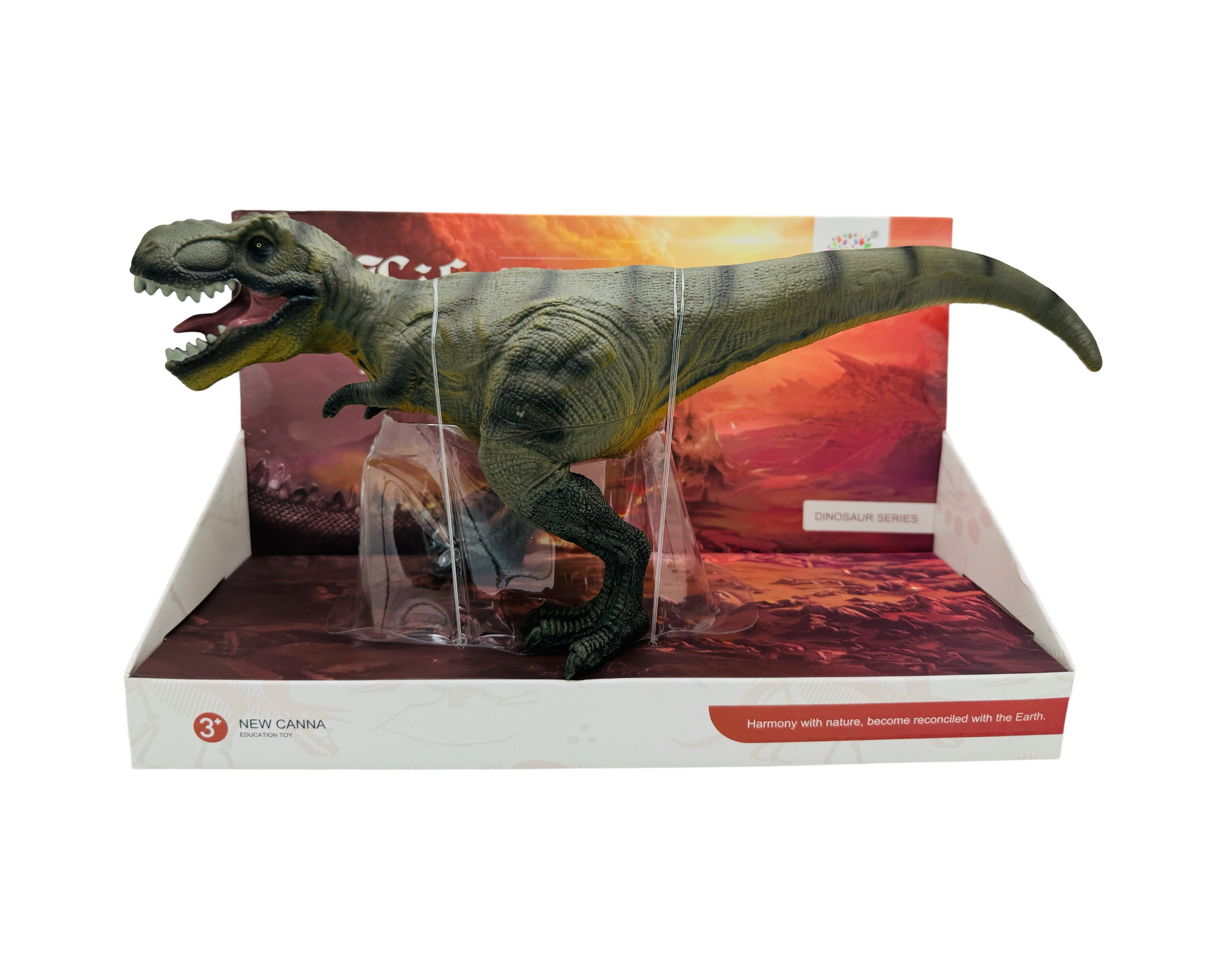 Green Tyrannosaurus Rex Dinosaur Figure Soft Series – Yazoo toys