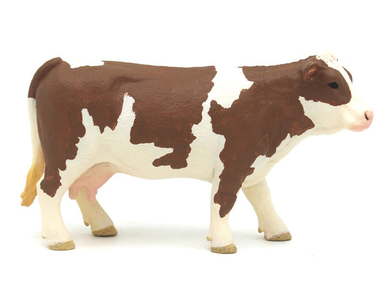 Cow Figure Brown/White