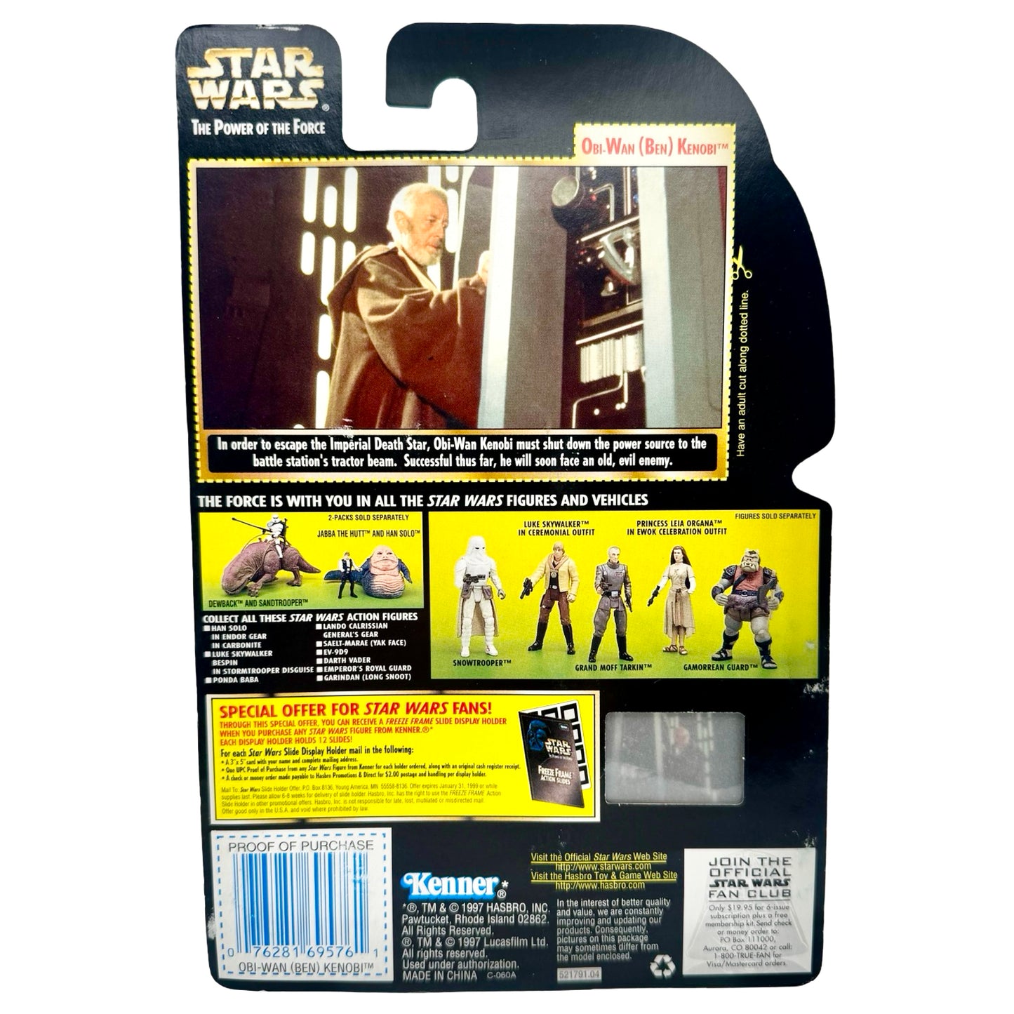 Star Wars POTF2 Freeze Frame — Obi-Wan (Ben) Kenobi — Kenner 1997