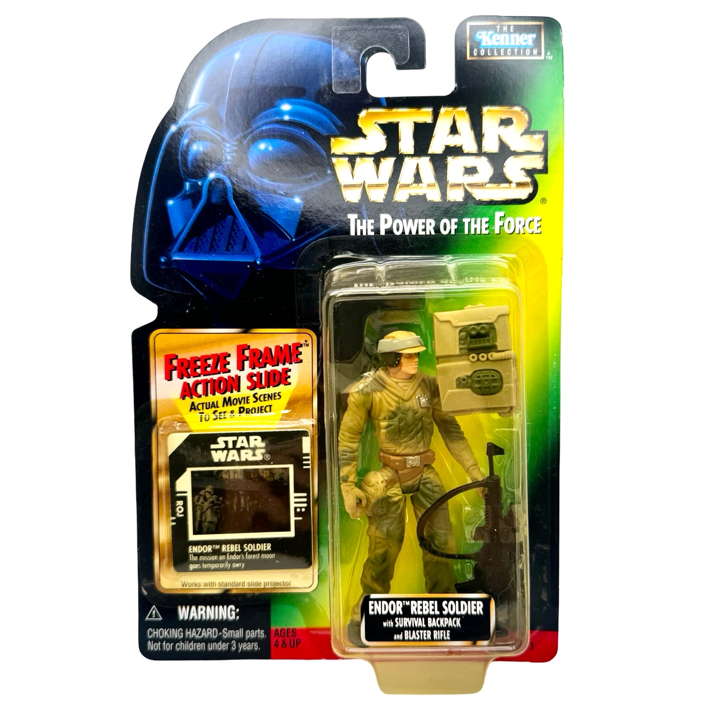 Star Wars POTF2 – Endor Rebel Soldier (Freeze Frame Slide, 1997) – Kenner – Factory Sealed